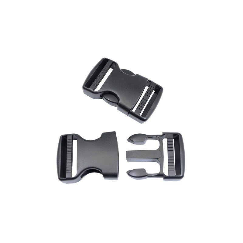 Baitoo Side Release Buckles 1 1/2 Inch Heavy Duty Dual Adjustable Plastic Buckle Snaps Clips 1.5 Inch Backpack Belt Buckle Replacement 2 Packs - Image 1